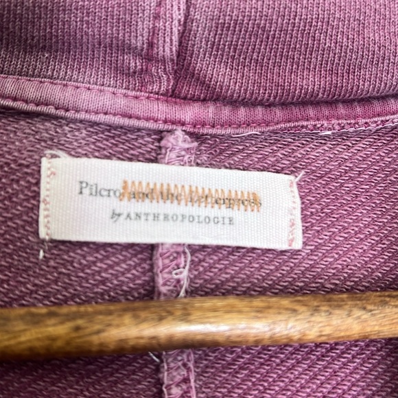 Anthropologie - Pilcro And The Letter Press Flynn Rose Pink Lightweight Hoodie M - Picture 10 of 15